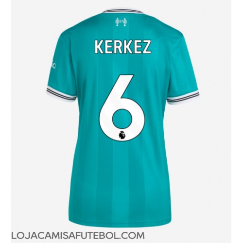 Camisa de Futebol Liverpool Milos Kerkez #6 Equipamento Alternativo Mulheres 2025-26 Manga Curta